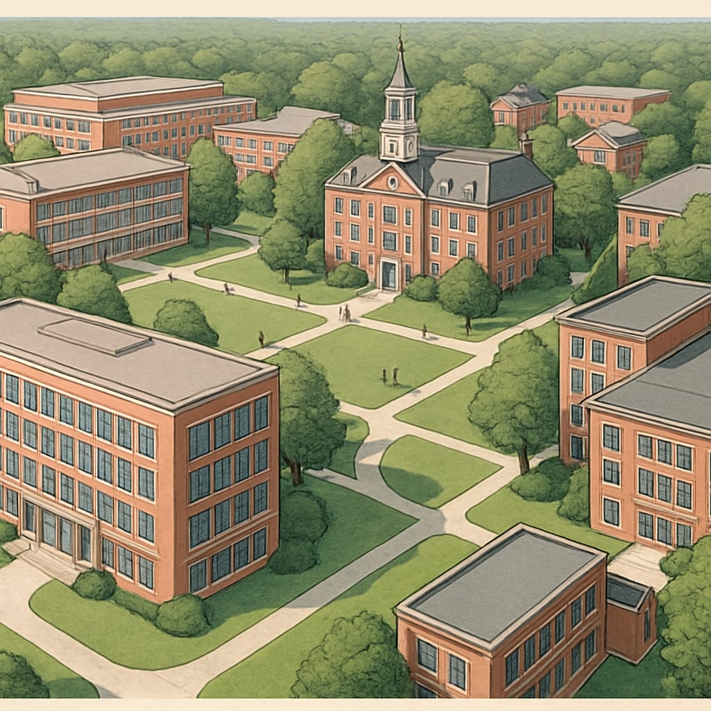 US university campus for data science studies