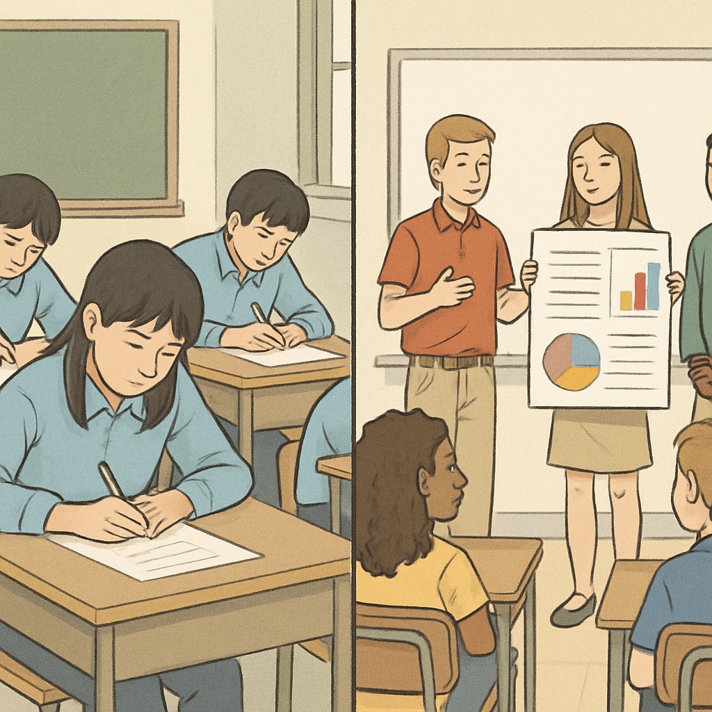 Test scores assessment methods in different education systems
