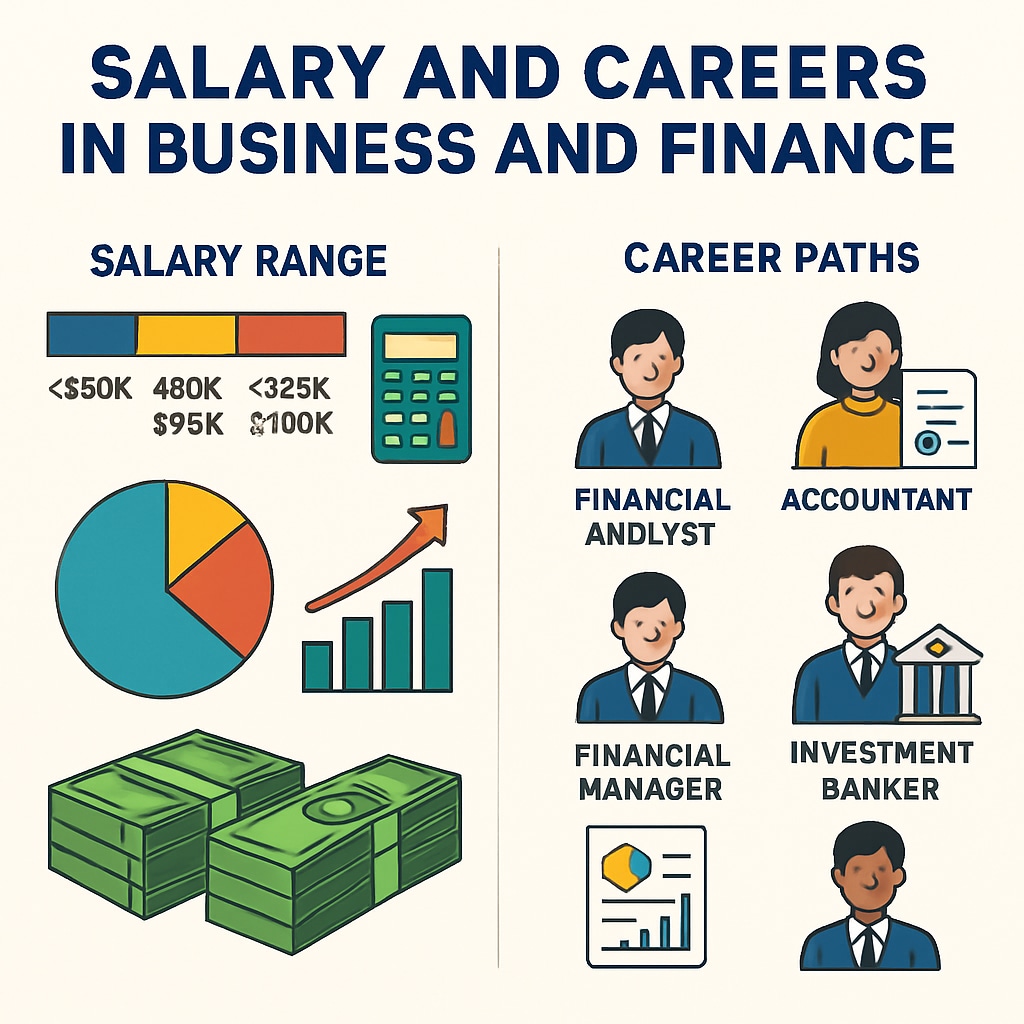 Career development and salary potential in business analysis and finance