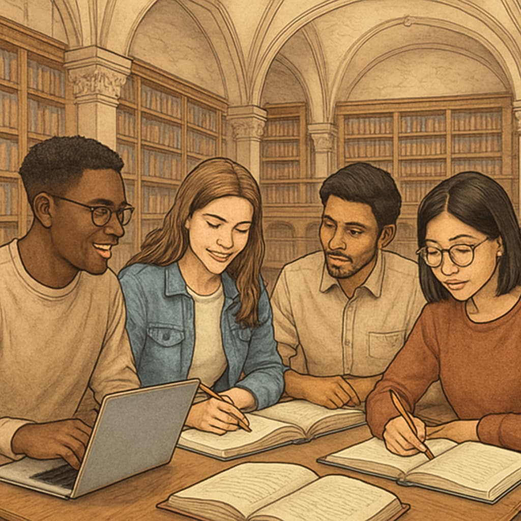 International students pursuing a master's degree in Spain