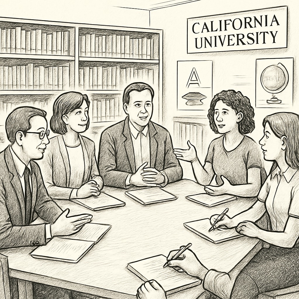 California University employees and K12 teachers solving education problems together