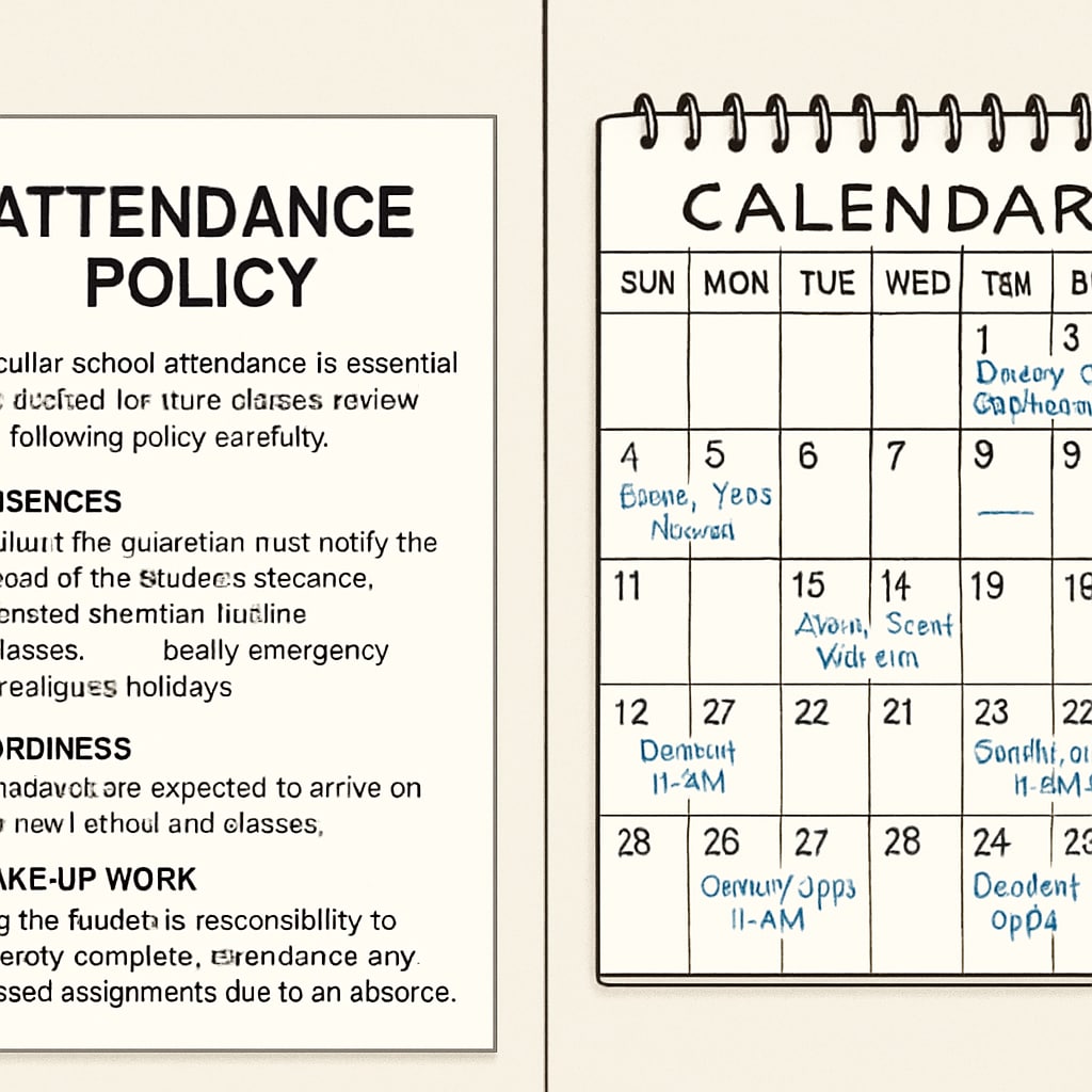 Contrast between institutional attendance rules and family scheduling needs