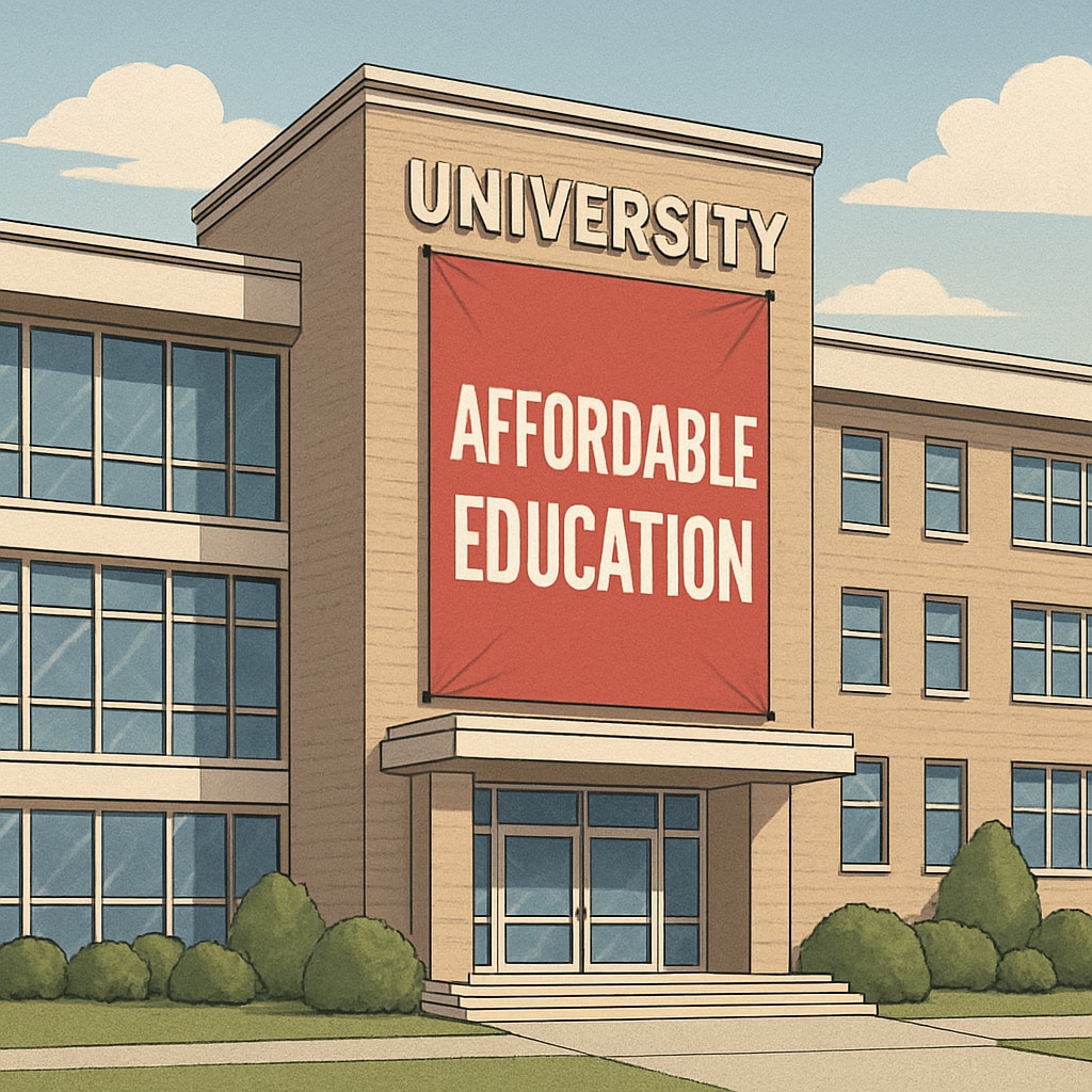 Budget-friendly university campus accepting AS level qualifications