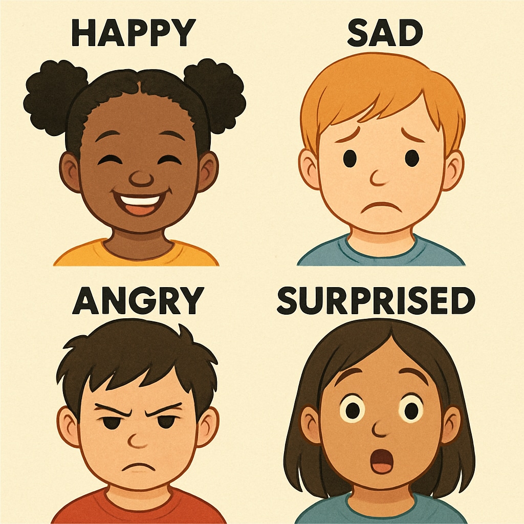 Emotional education for children through facial expression recognition