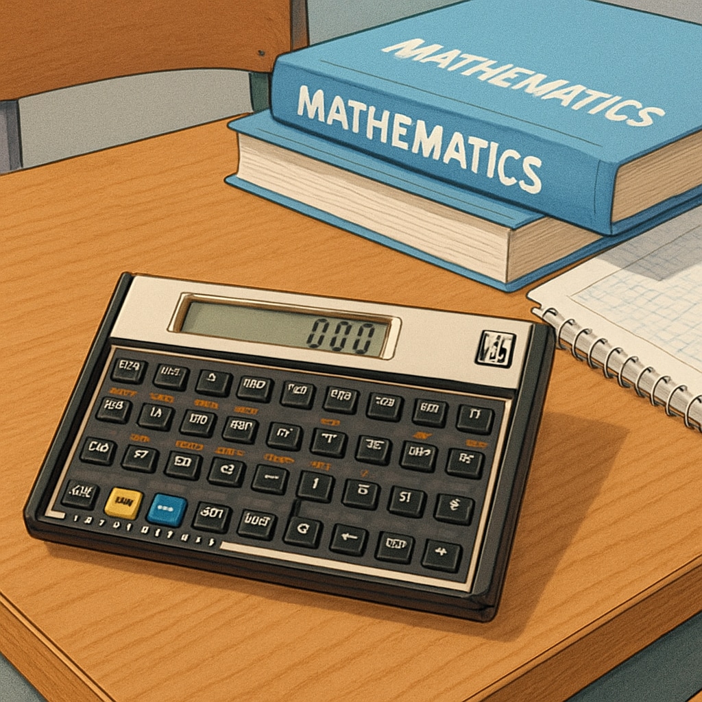 HP 11c RPN calculator in educational setting