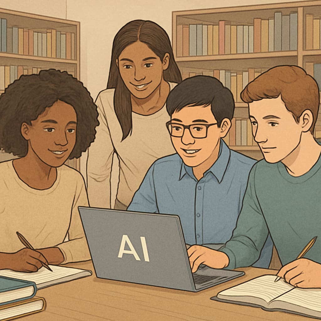 Students utilizing AI subscription services for academic help