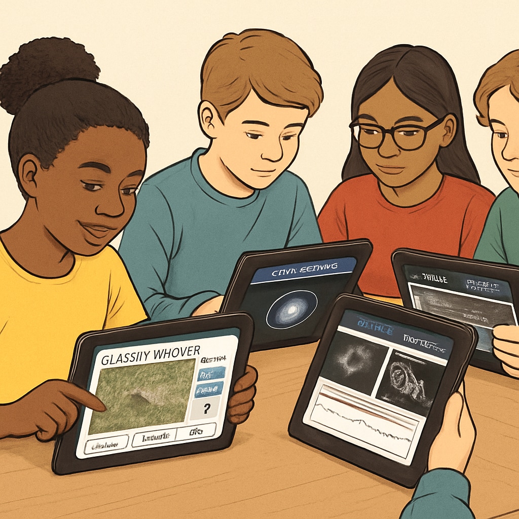 K12 students participating in citizen science projects via Zooniverse platform