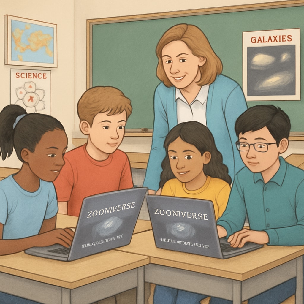 K12 students engaged in Zooniverse citizen science projects
