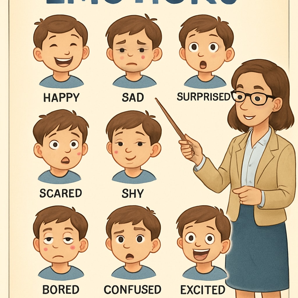 Teaching emotional control through visual aids