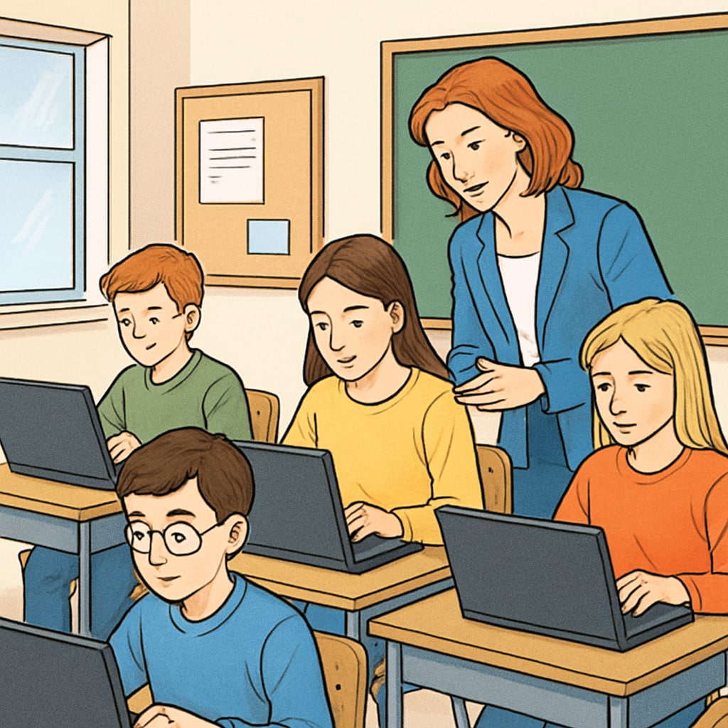 Digital learning environment with writing supervision