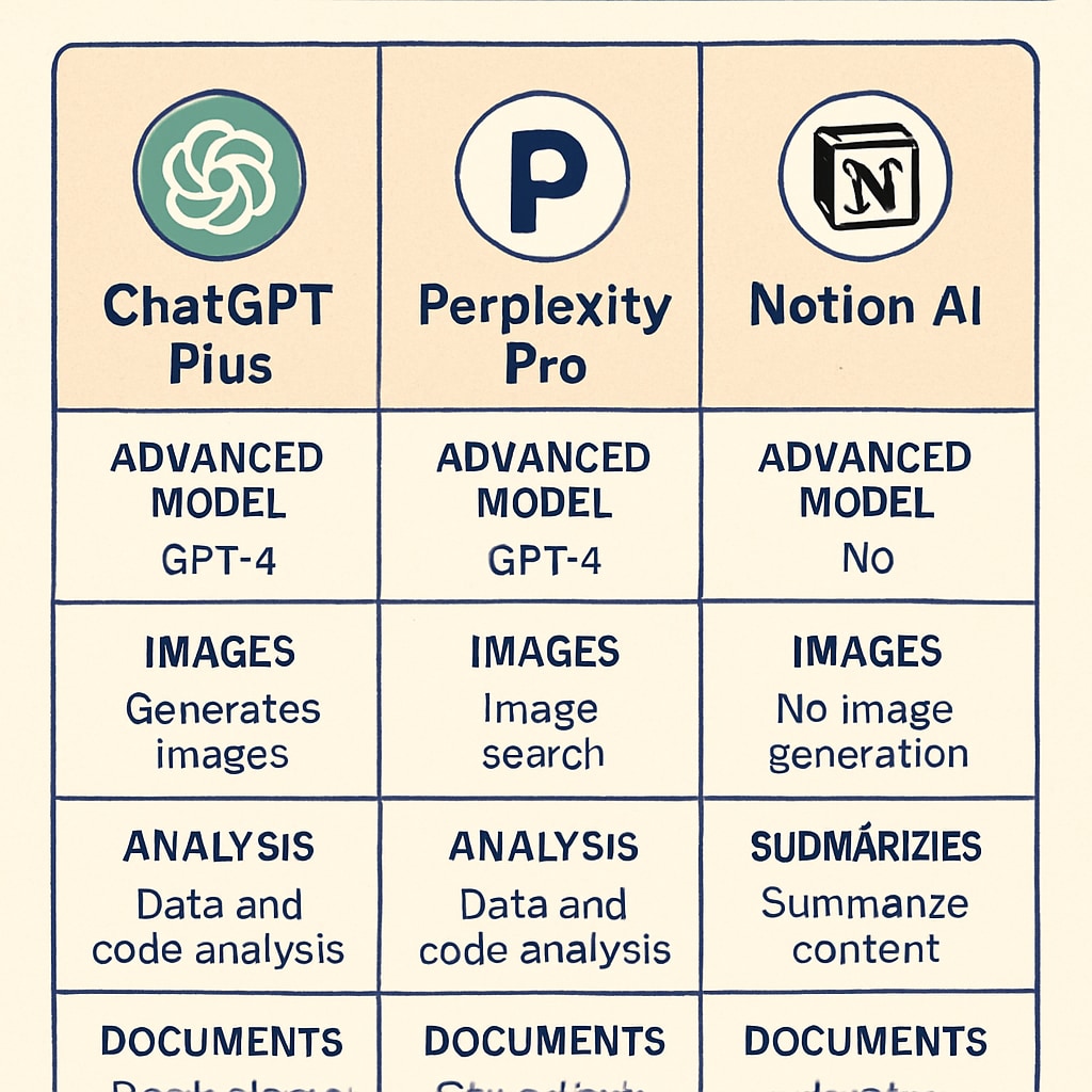 AI learning tools feature comparison for students