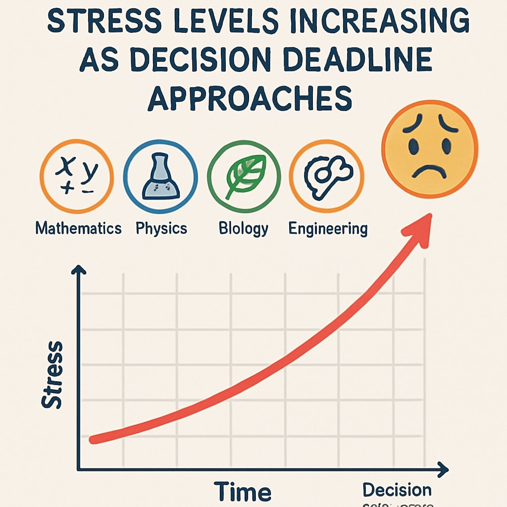 STEM career decision anxiety visualization for life planning