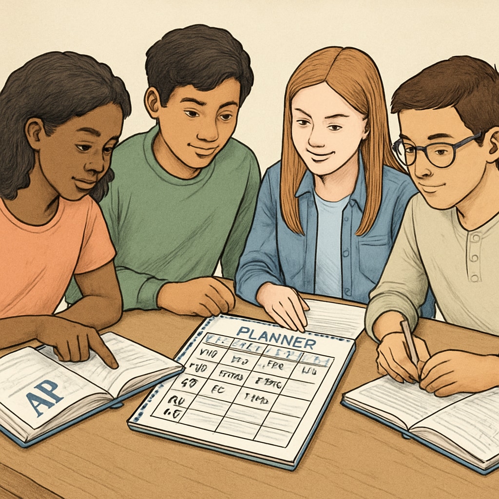 High school students planning AP courses including AP Statistics