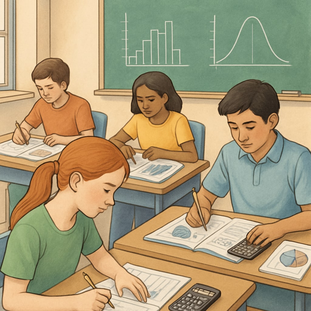 Students engaging with AP Statistics coursework
