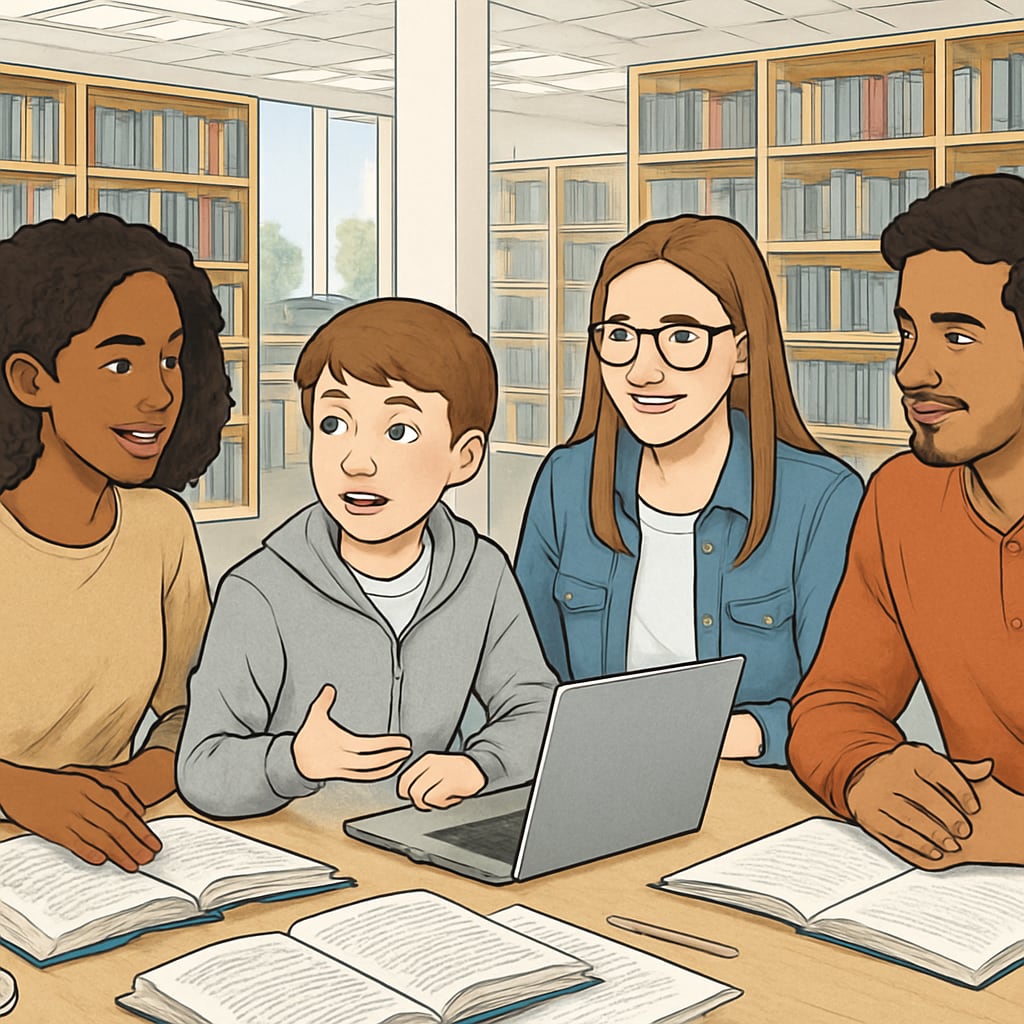 Younger student participating in college-level studies through grade-skipping