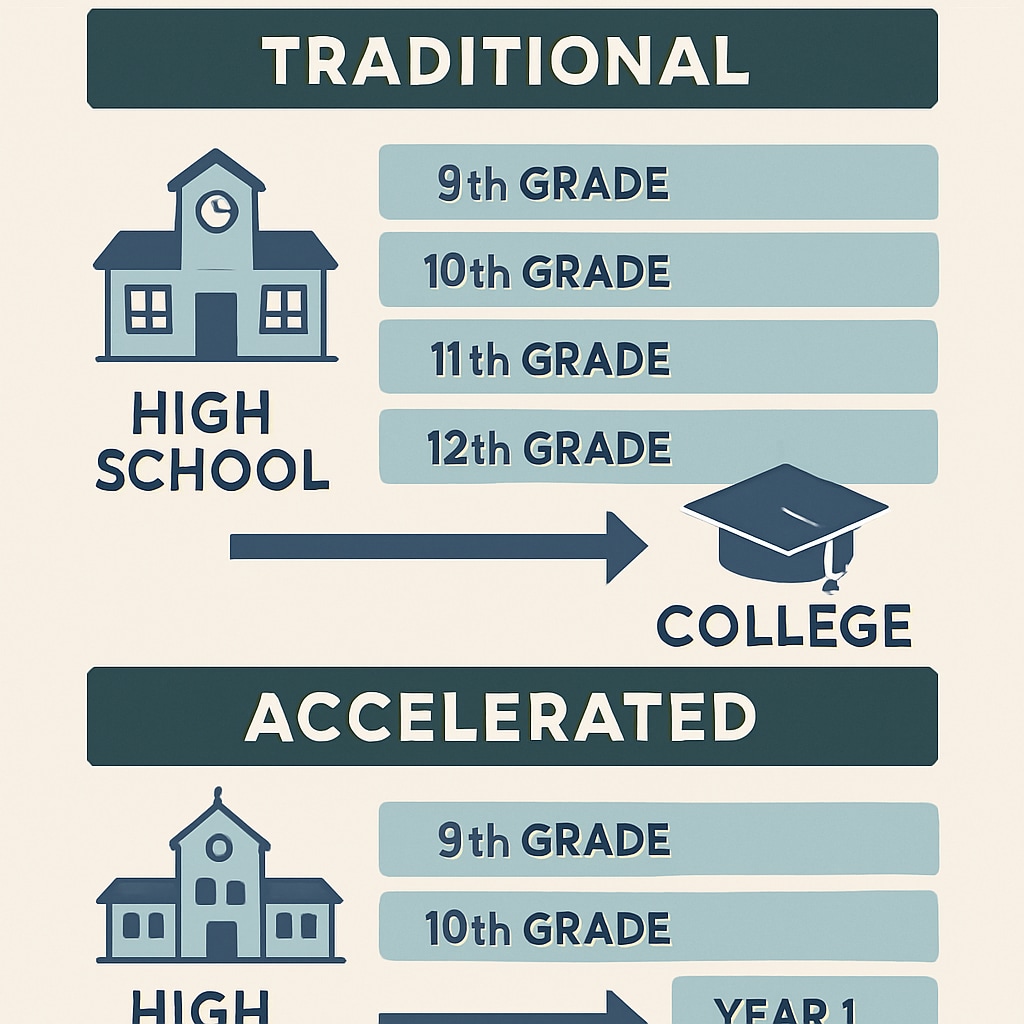 Educational pathway comparison for early college admission