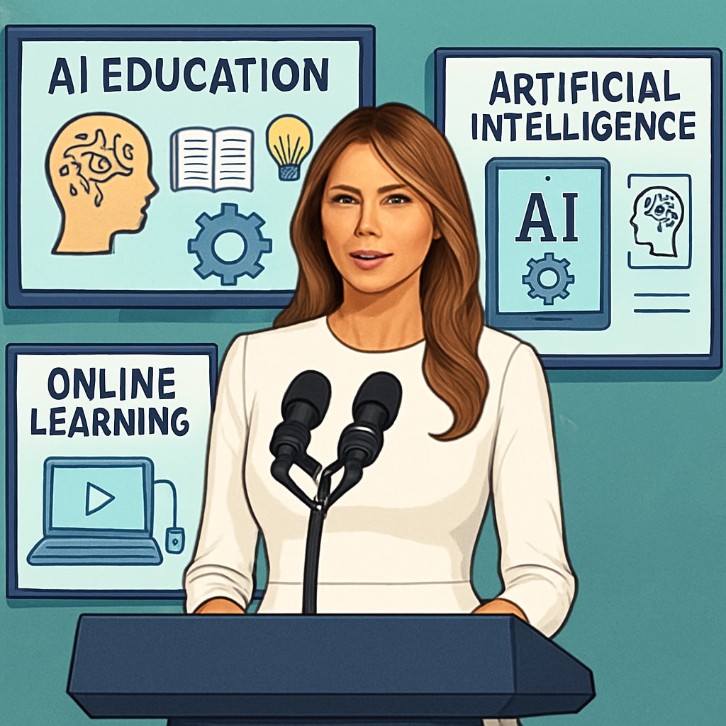 Melania Trump announces White House AI education initiative