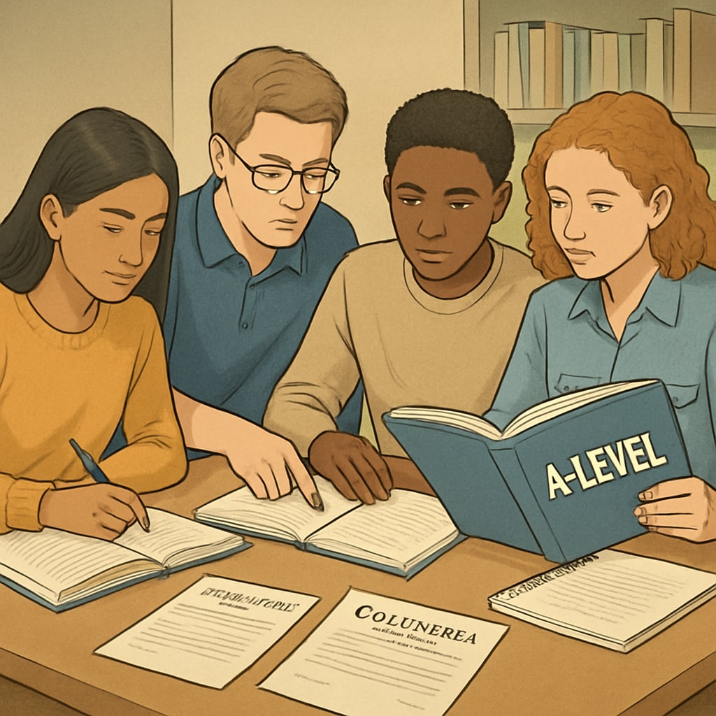 A-level students preparing for US university applications