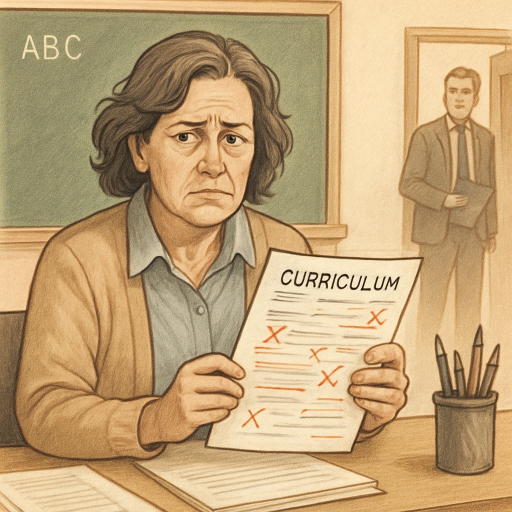 Teacher struggling with unqualified academic supervisor