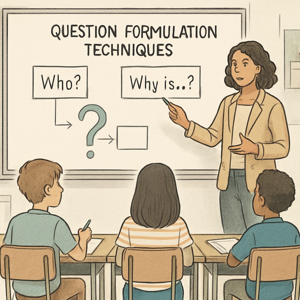 Teacher guiding research question development