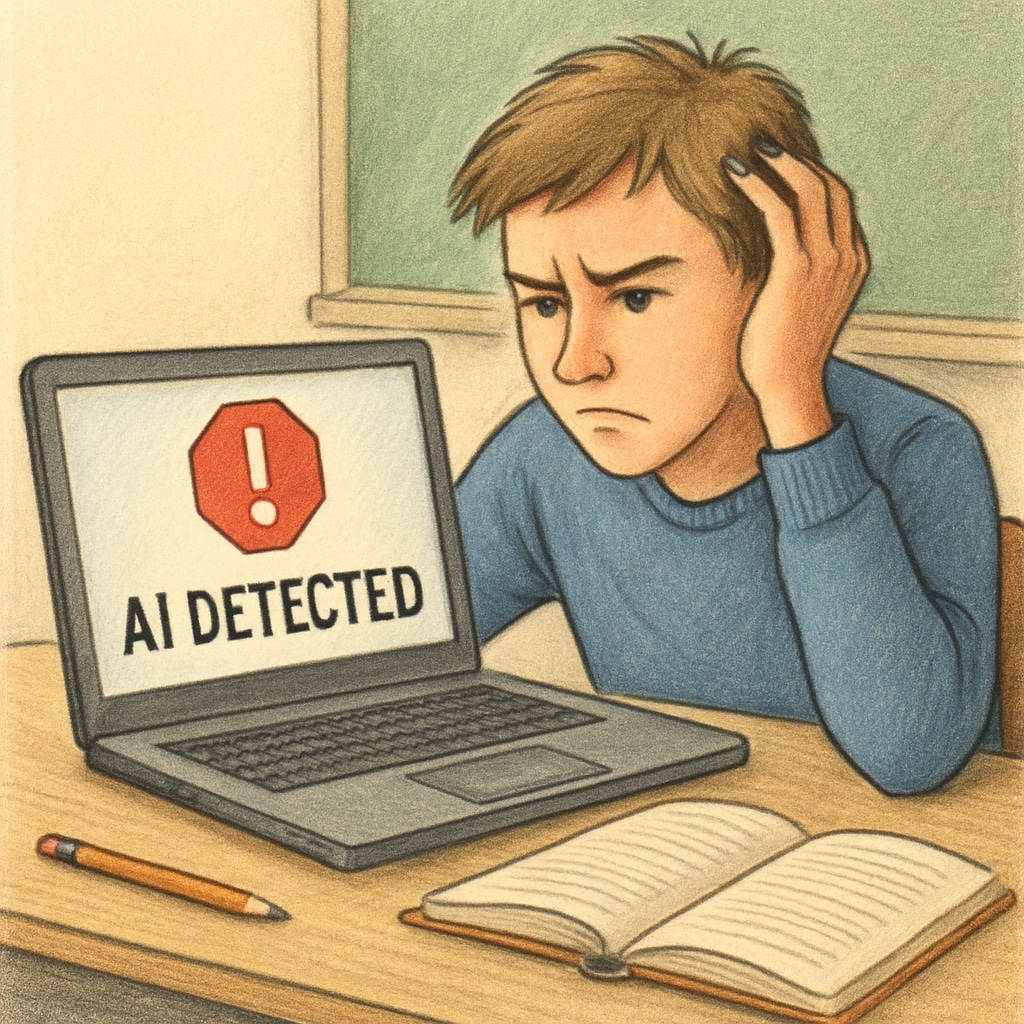 Student distressed by false AI detection result
