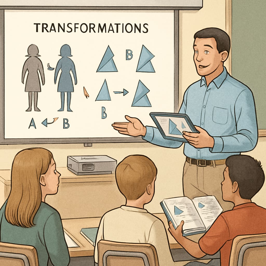 Modern geometry teaching methods in US education system