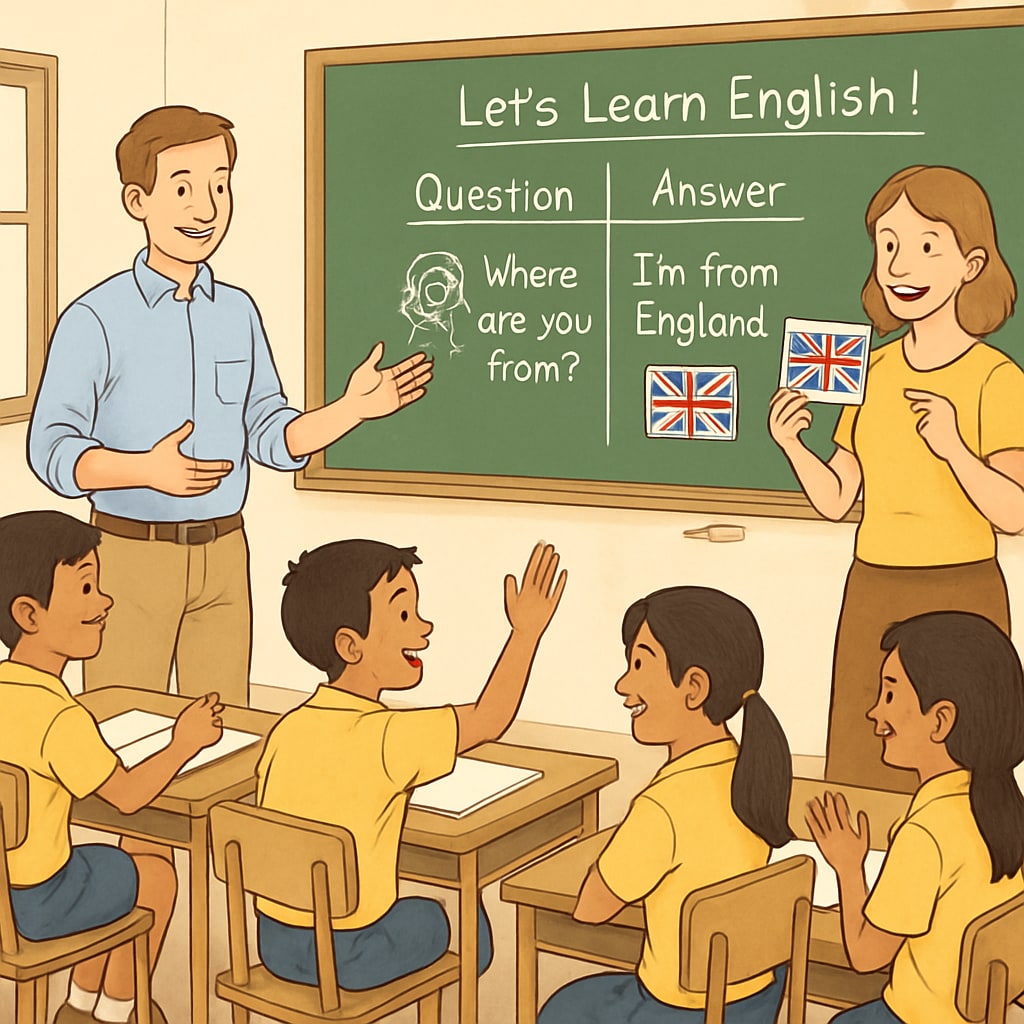 Thailand English summer camp teaching session