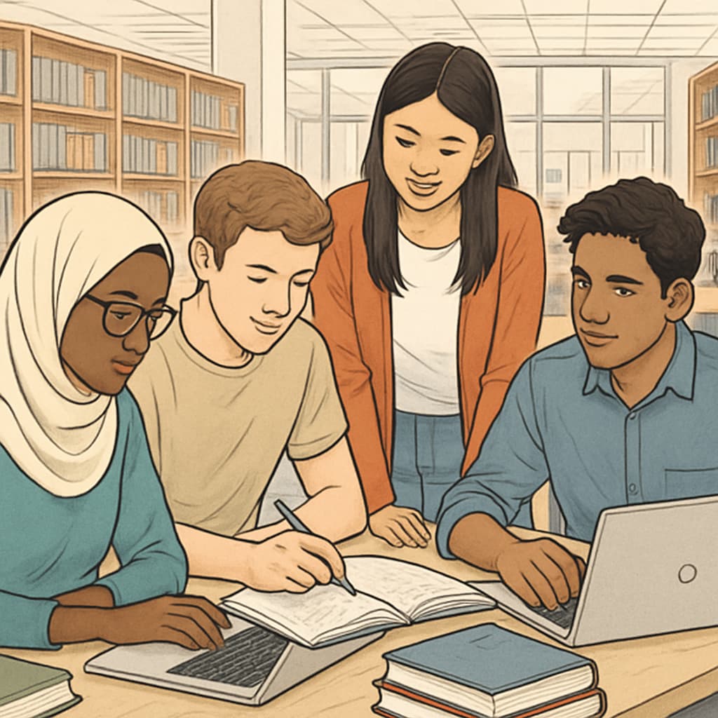 International students with A Levels preparing for US university applications