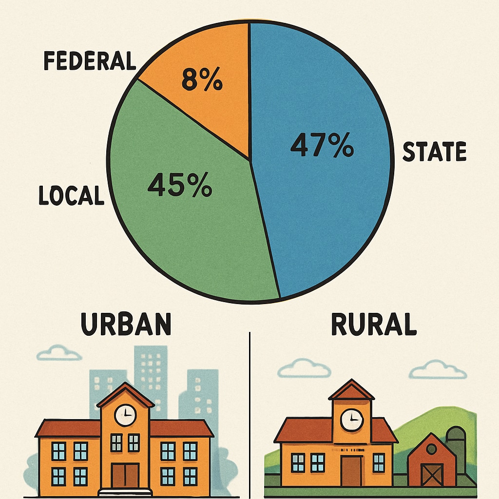 Government education spending distribution infographic