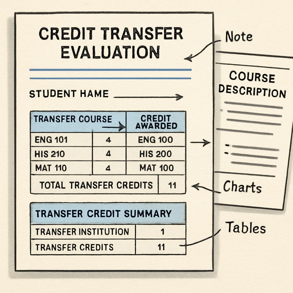 Credit transfer evaluation for degree non-completers