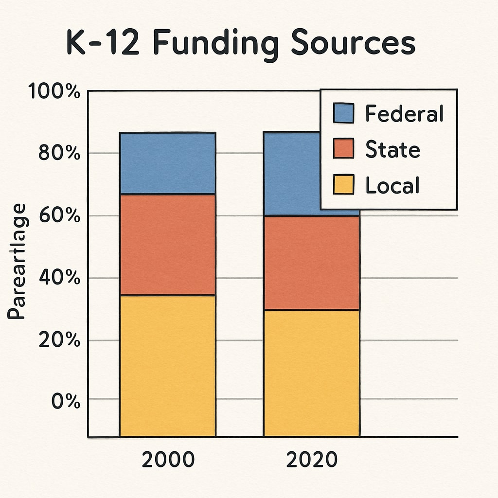 US education spending data visualization showing funding trends