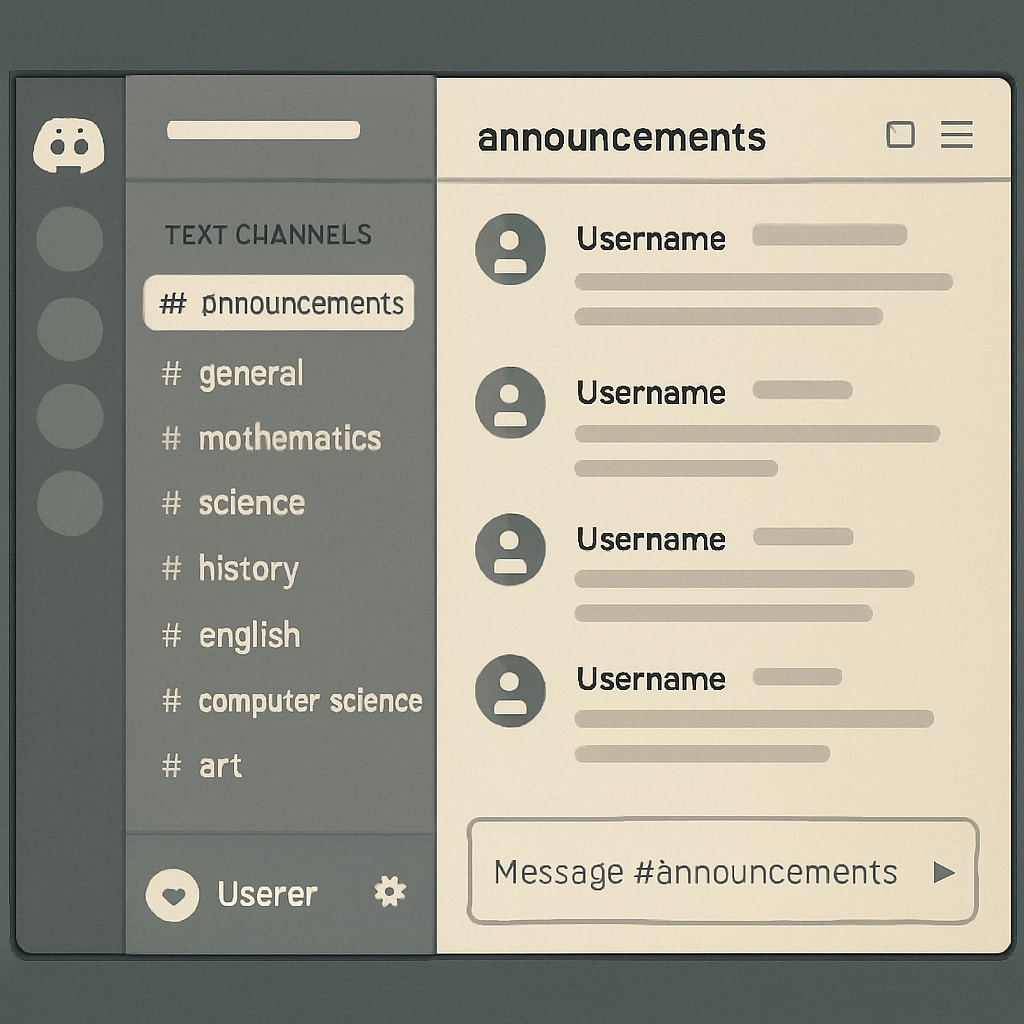 Discord education server for study groups