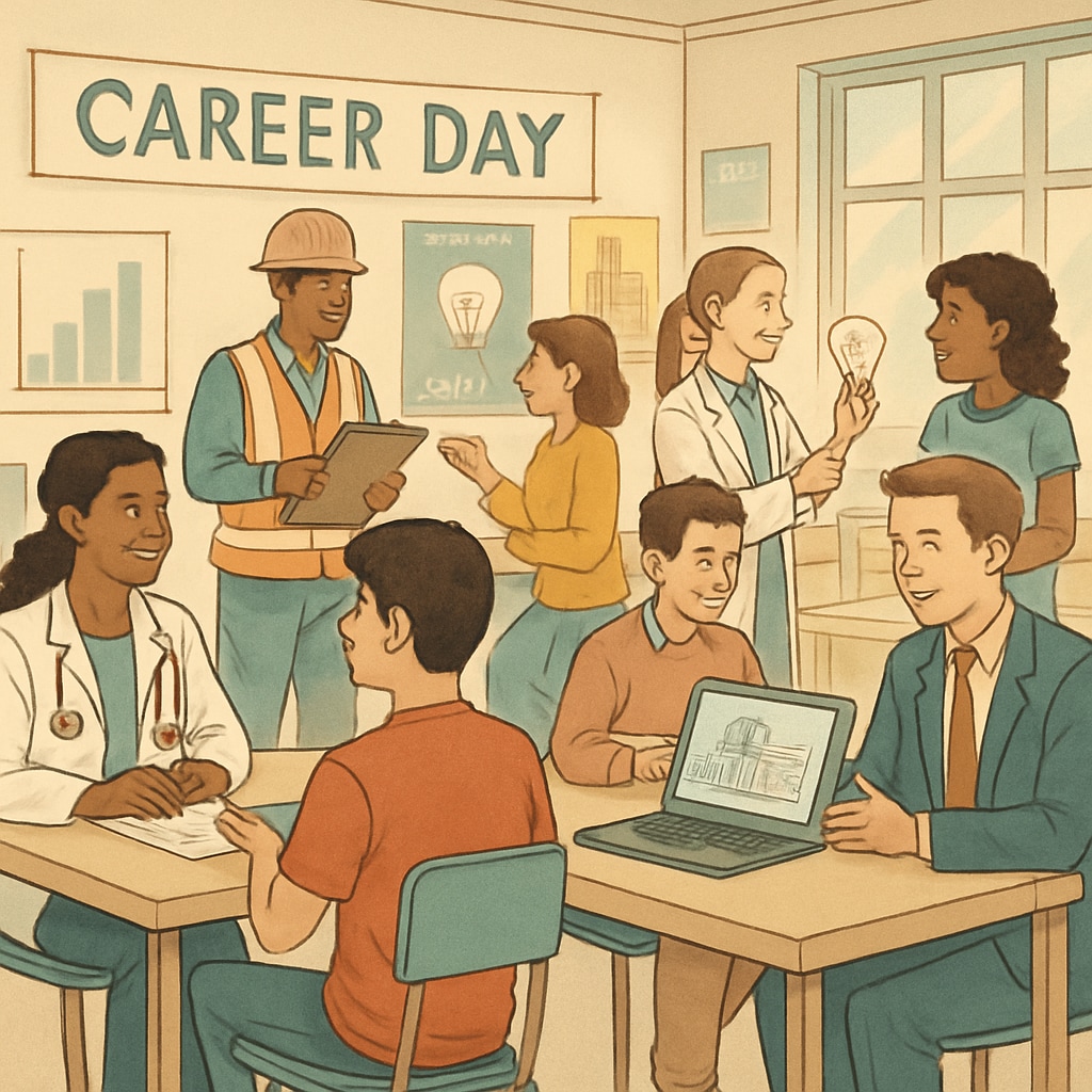 K12 students exploring careers to build learning motivation and prevent major selection issues