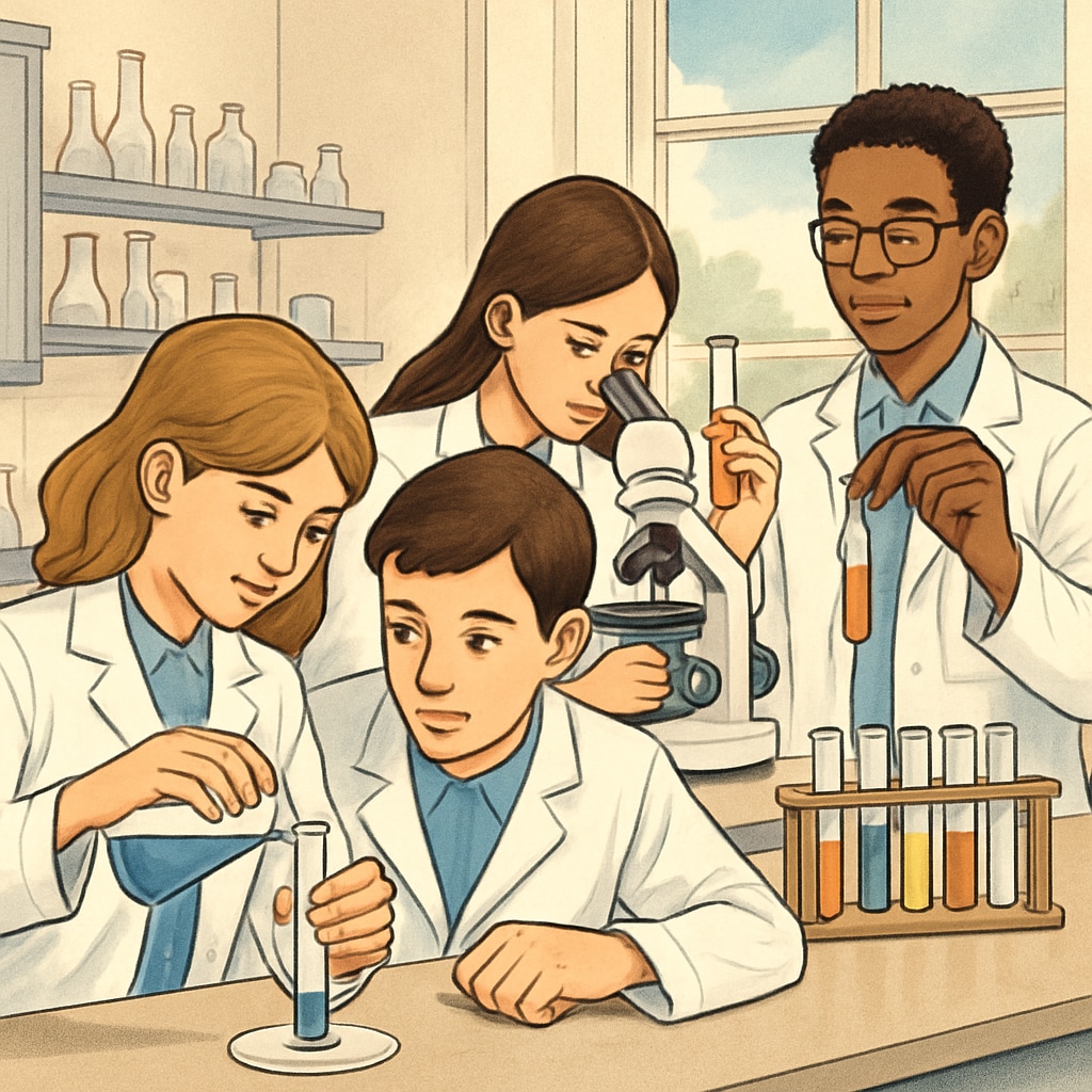 Gifted education students engaged in advanced STEM project