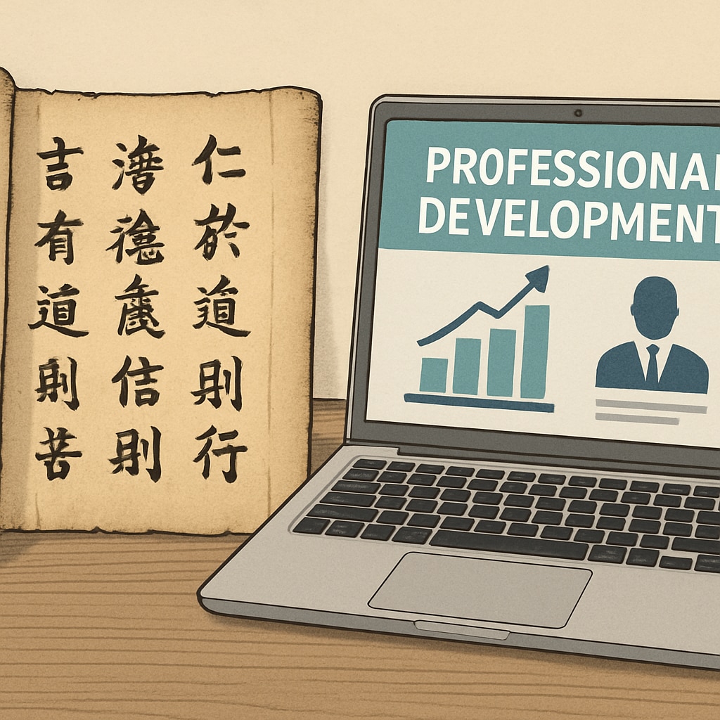 Connection between ancient wisdom and contemporary career growth through lifelong learning