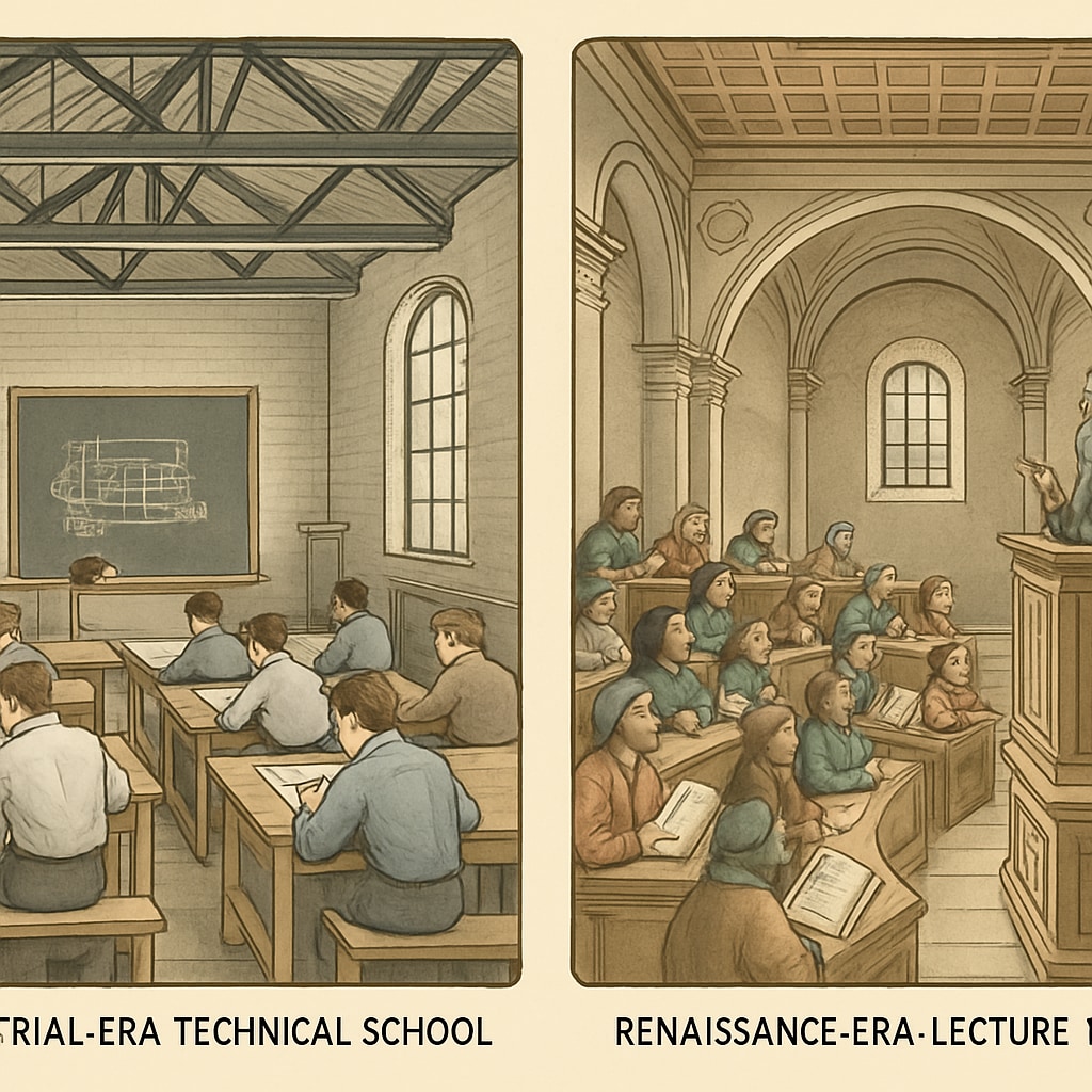 Educational models comparison through history