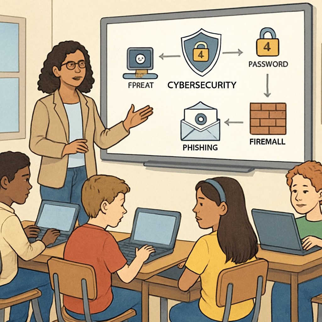 K12 cybersecurity education classroom activity
