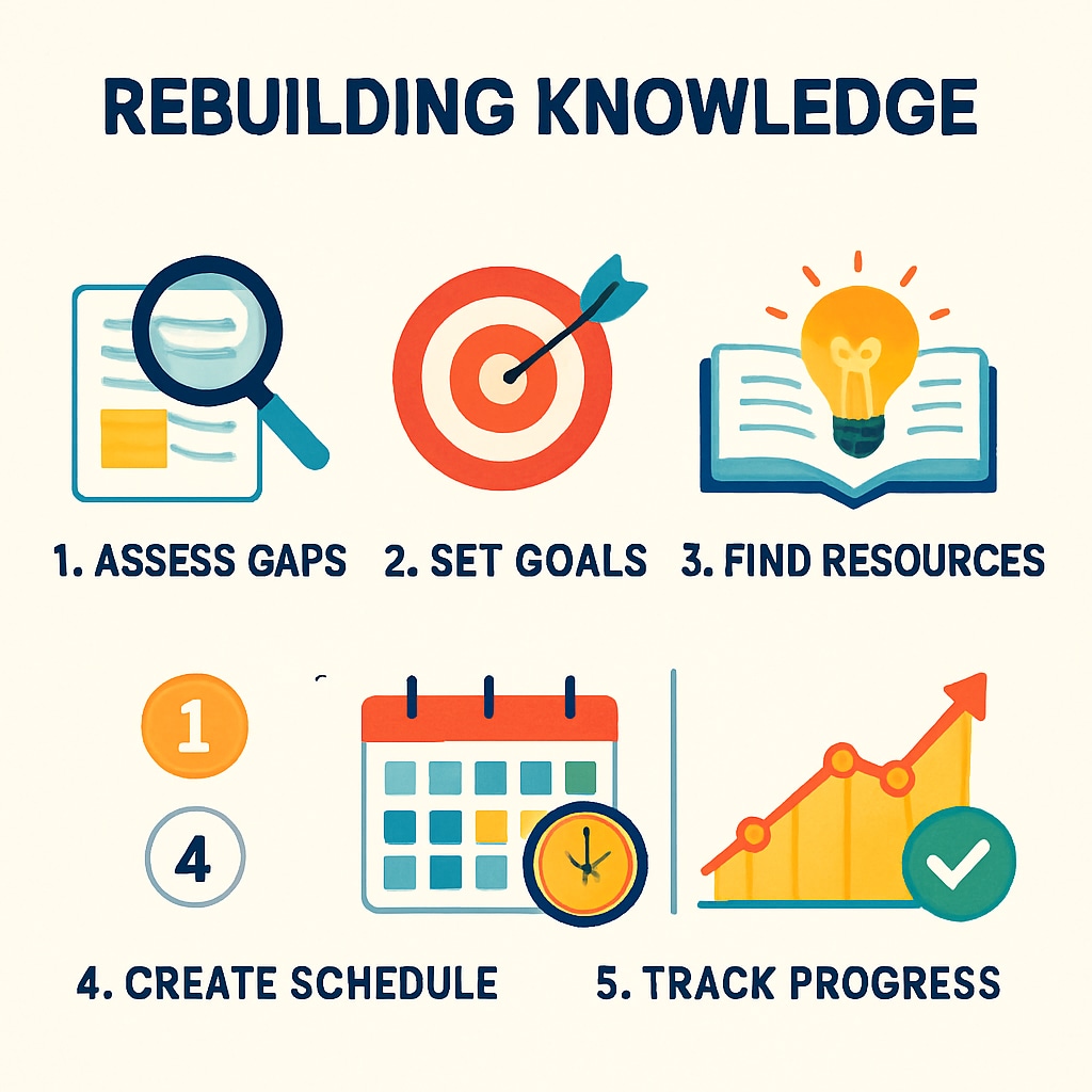 Visual guide for addressing foundational knowledge deficits