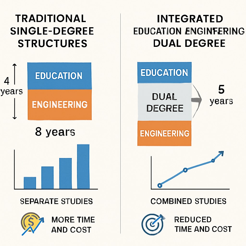 Curriculum comparison for education and engineering dual degree