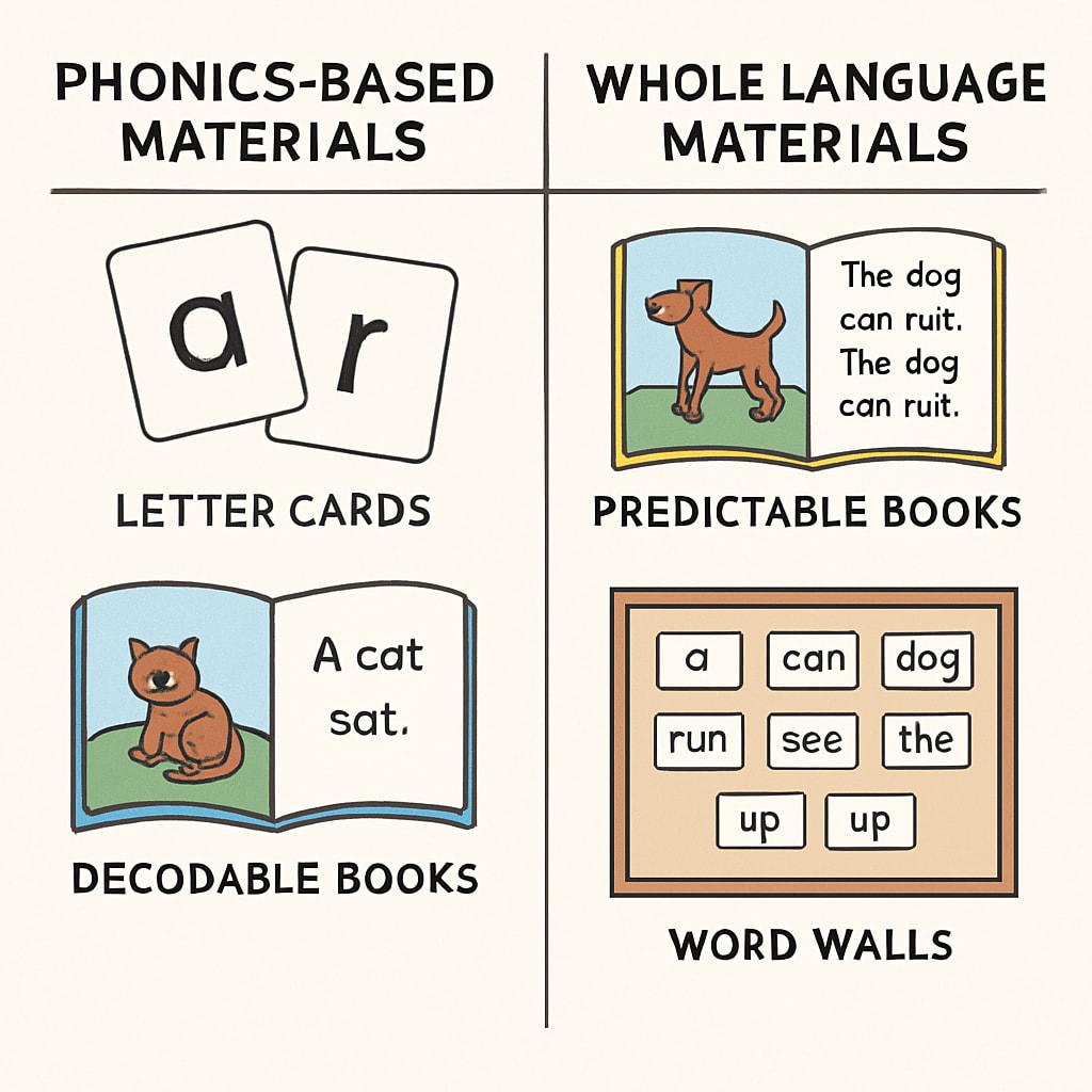 Science of reading instructional materials comparison