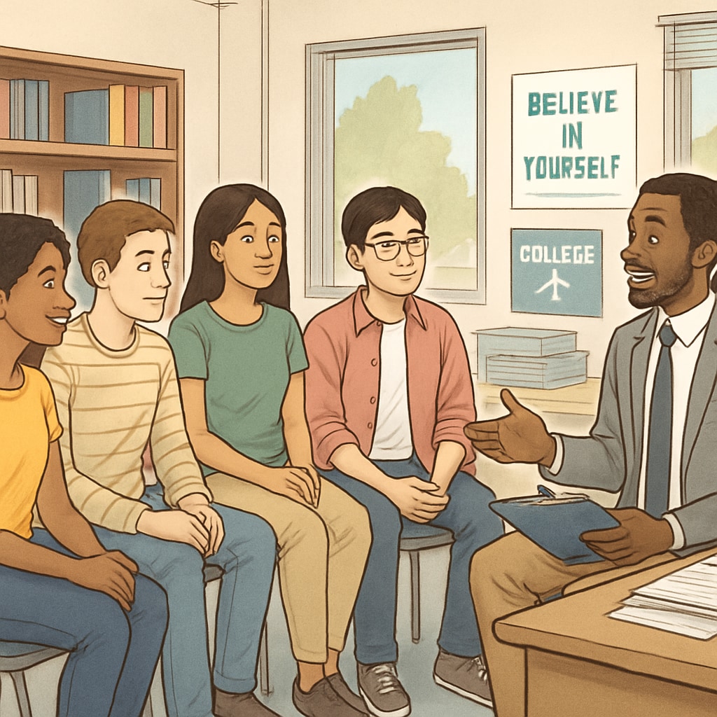 Academic advisor helping students with UK education reintegration