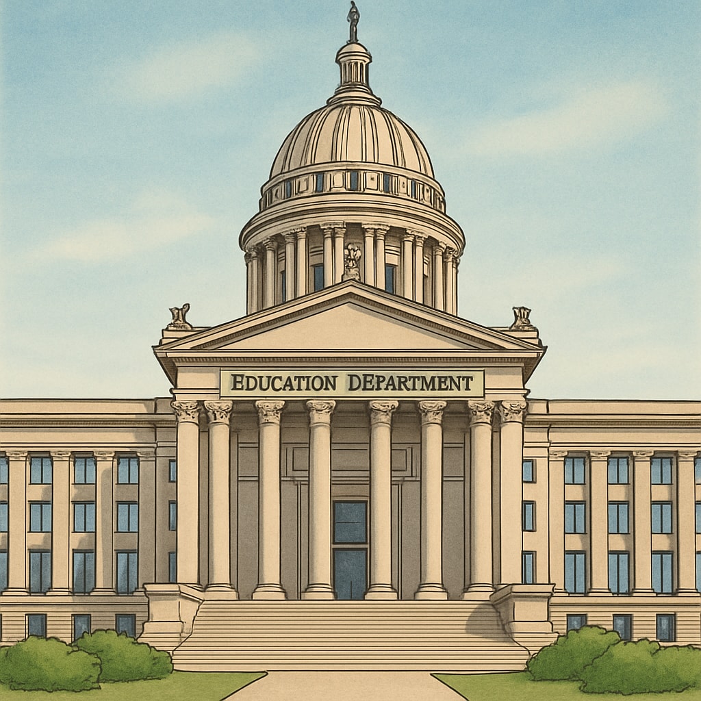 Oklahoma education policy announcement about teacher political screening