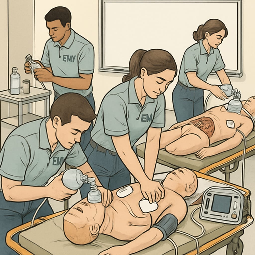 EMT certification training for nursing program applicants