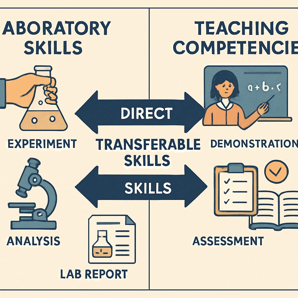 Skills transfer from biology research to education