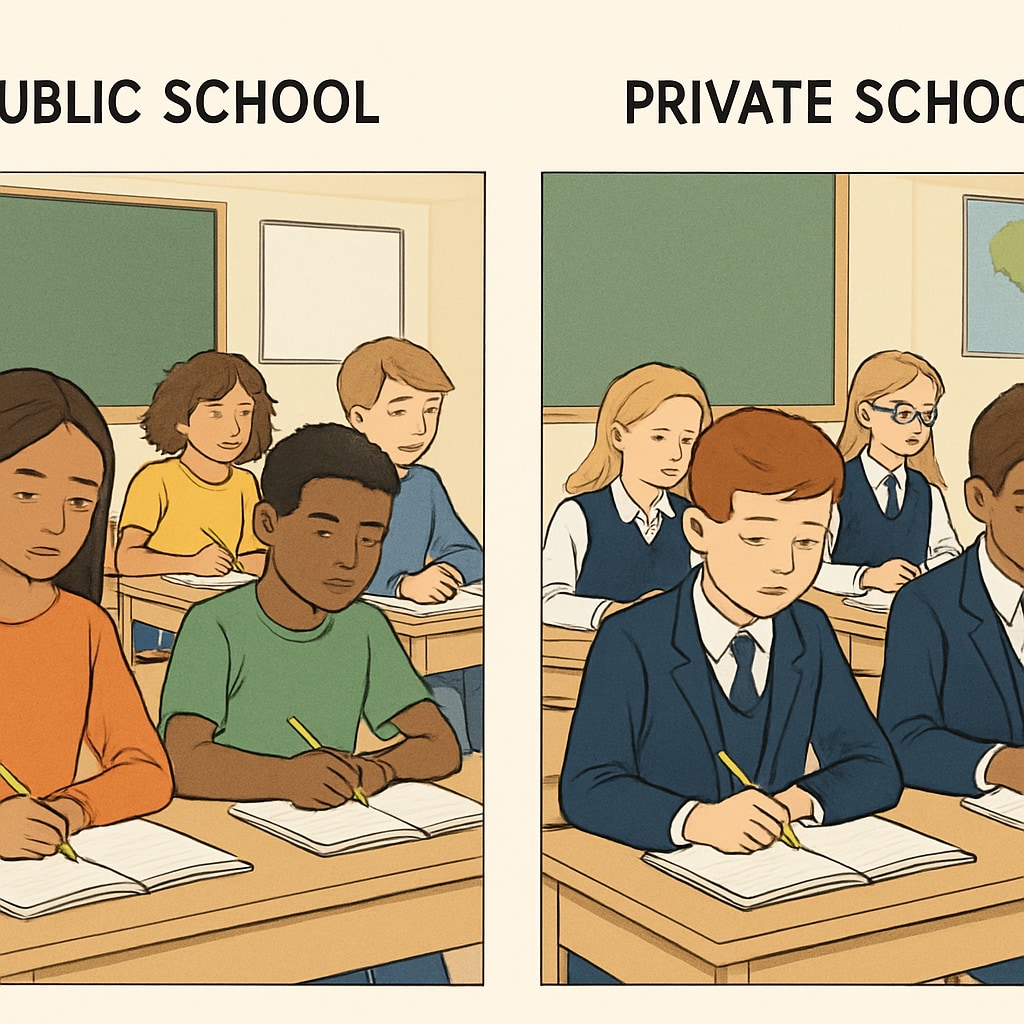 School vouchers impact comparison between public and private education environments