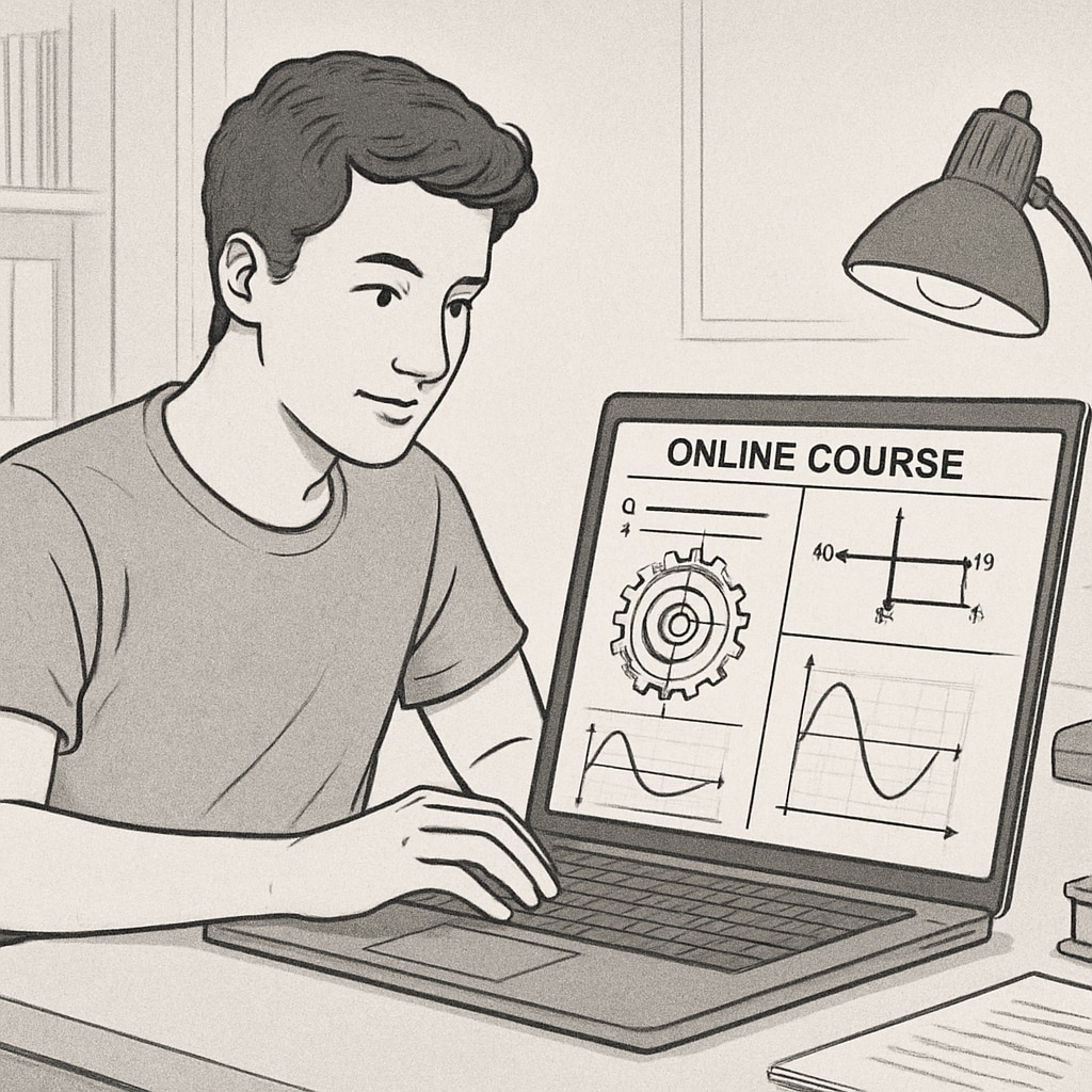 Mechanical engineering student pursuing online degree for career advancement