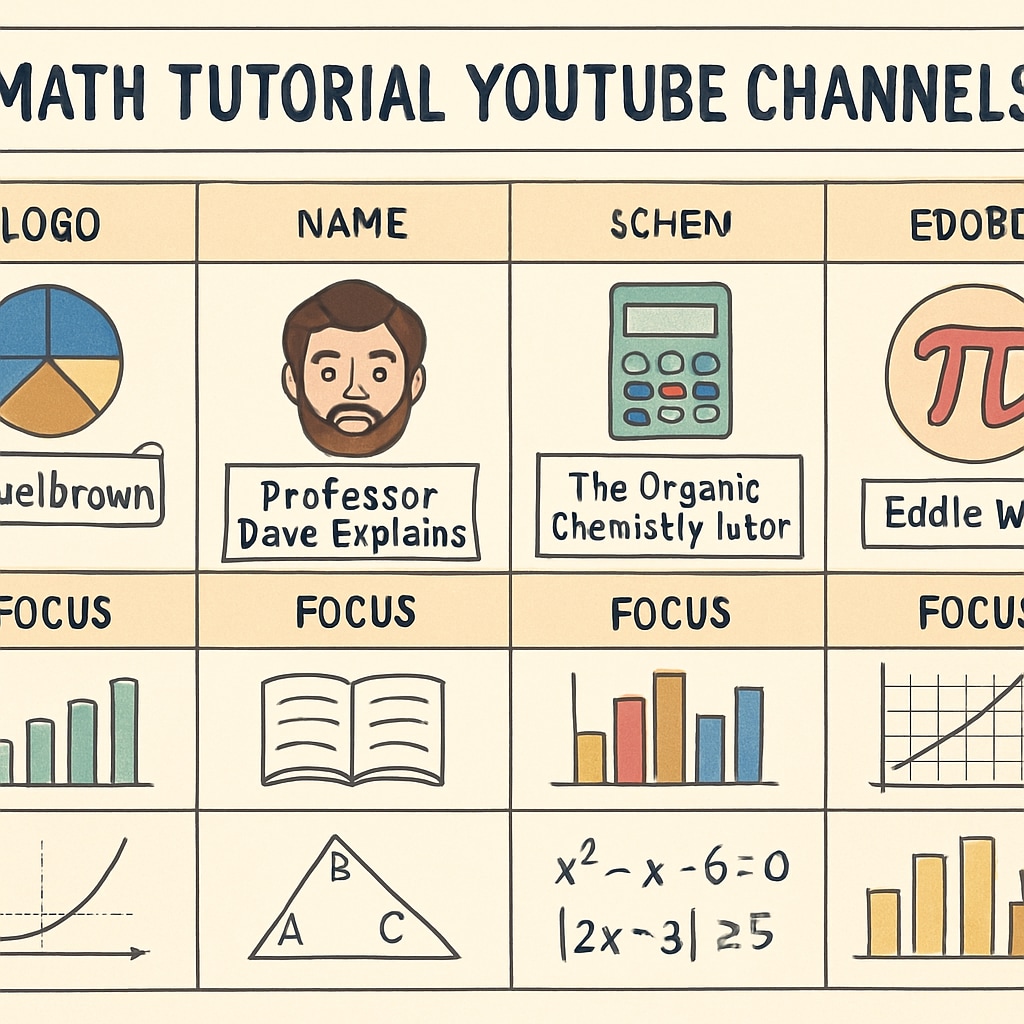 Top YouTube channels for math test preparation