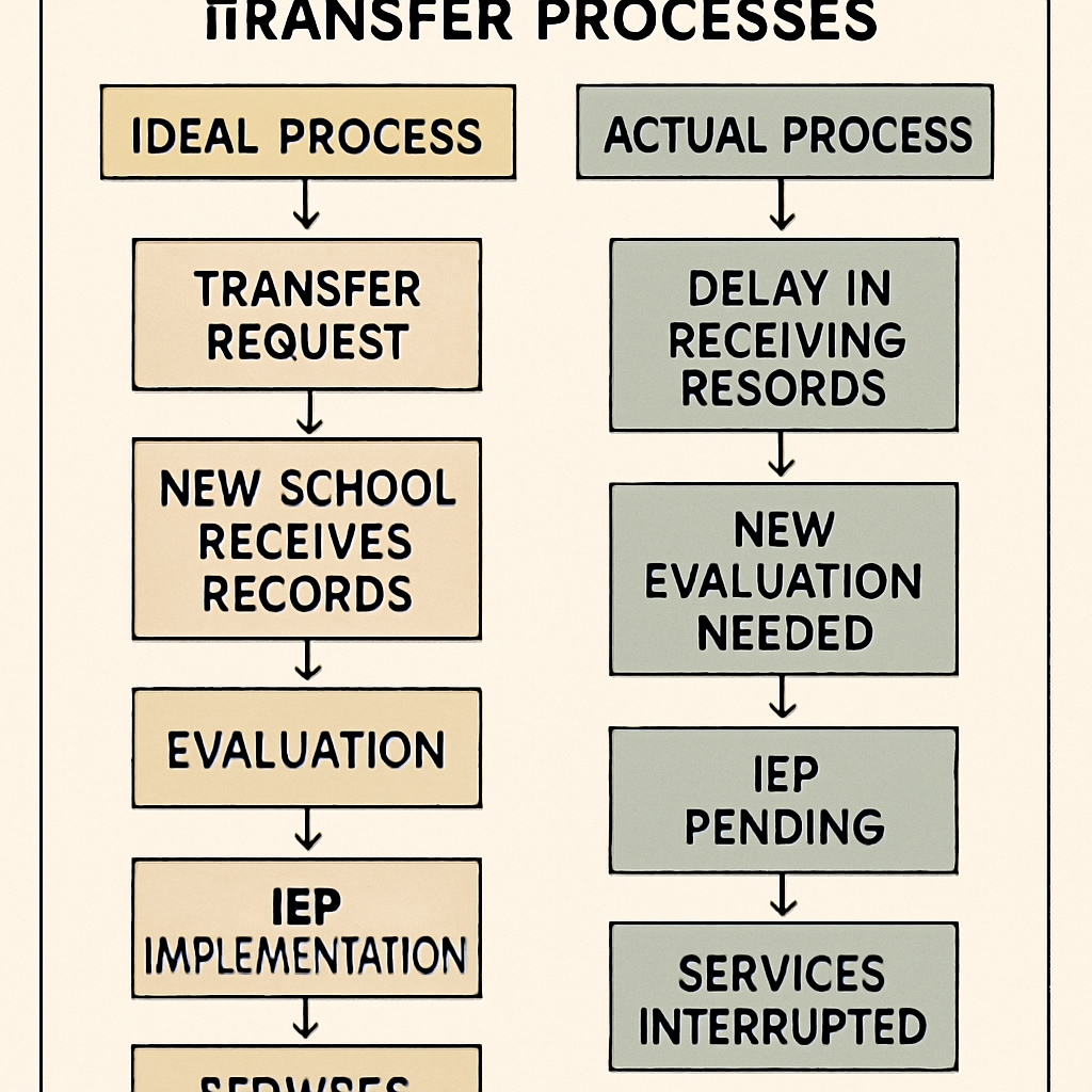 Visualizing bureaucratic barriers in special needs school transfers