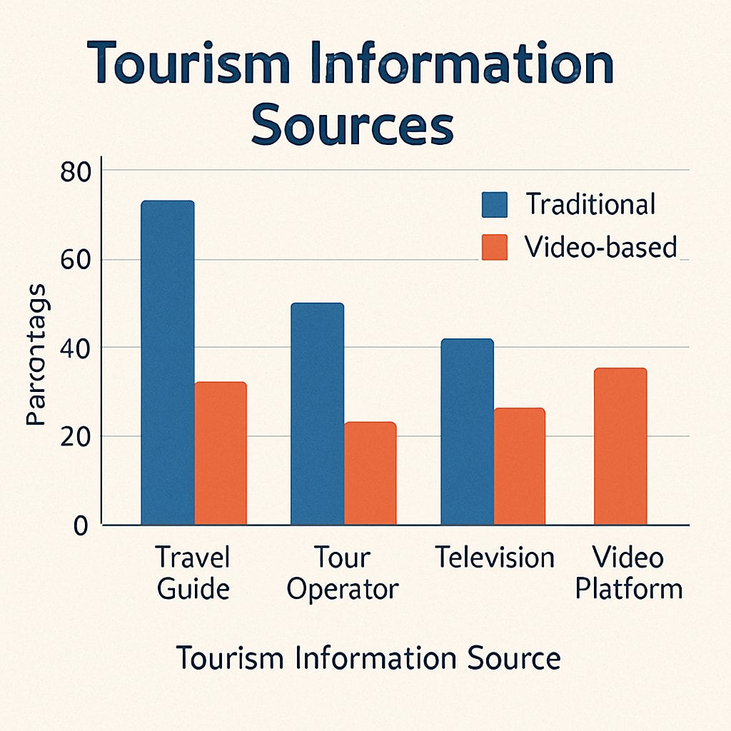 Data visualization from master's thesis survey about video tourism impact