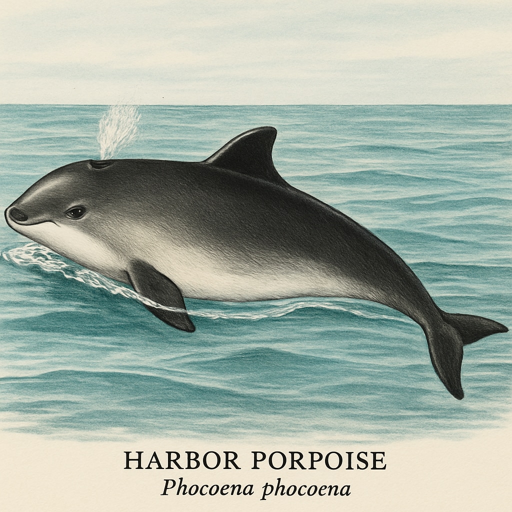 Harbor porpoise marine mammal specimen for species classification study